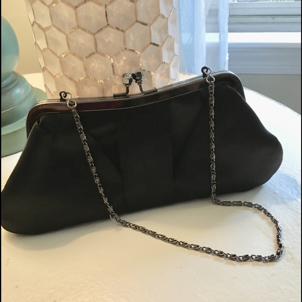 Jessica McClintock Black Evening Clutch